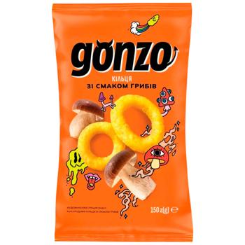 Gonzo Mushrooms Flavored Corn Rings 150g - buy, prices for Grono - photo 1