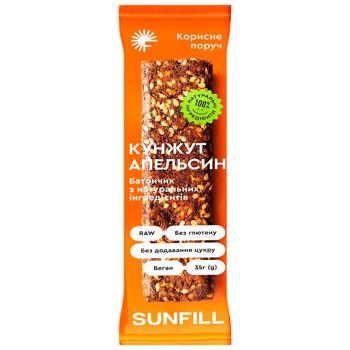 Sunfill Sesame-Orange Bar without Sugar and Gluten 35g - buy, prices for COSMOS - photo 1