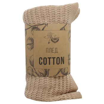 Плед Прованс Cotton бежевый 120*200см - купить, цены на ULTRAMARKET - фото 1