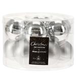 Christmas Silver Balls Set 50mm 12pcs