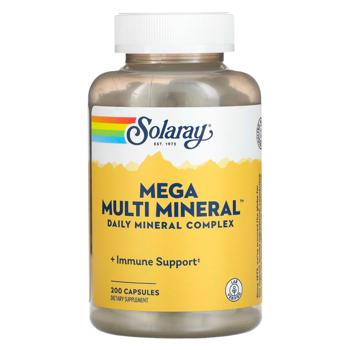 Мультиминералы Solaray Mega Multi Mineral 200 капсул - купить, цены на Biotus - фото 1