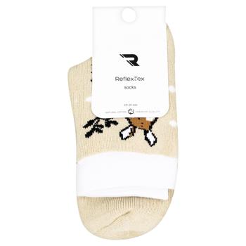 ReflexTex Bears High Terry Women's Socks s.36-39 Beige