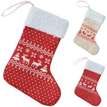 Украшение Koopman Чулок новогодний 145х10х200мм в ассортименте