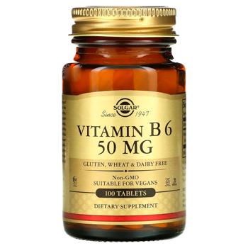 Solgar Vitamin В6 50mg 100 tablets - buy, prices for Biotus - photo 1