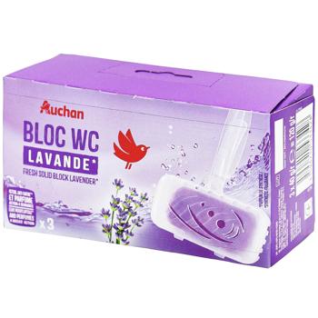 Блок туалетний Auchan Лаванда 3шт