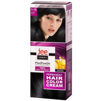 Jee Cosmetics Permanent Hair Color Cream 1-12 Classy Black - buy, prices for Za Raz - photo 1