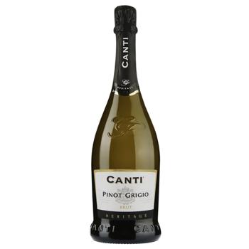 Вино игристое Canti Pinot Grigio Brut Blanc белое брют 11% 0,75л - купить, цены на Идеал - фото 1