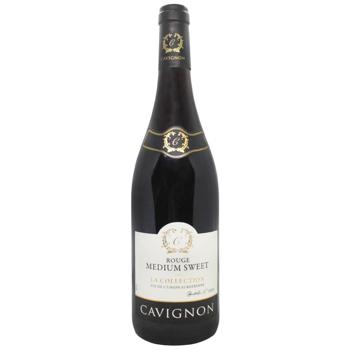 Cavignon Red Semi-sweet Wine 11% 0.75l