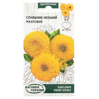 Semena Ukrayny Low-growing Terry Sunflower Flowers Seeds 1g - buy, prices for COSMOS - photo 1