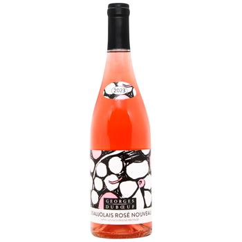 Вино George Duboeuf Beaujolais Rose Nouveau розовое сухое 12,5% 0,75л - купить, цены на WINETIME - фото 1