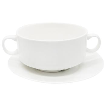 Ceramic White Broth Plate - buy, prices for - photo 1