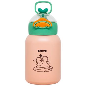 Coloured Thermosteel Bottle with Inscription in Assortment - buy, prices for EKO Market - photo 3