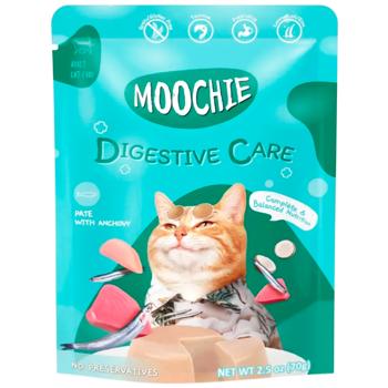 Корм вологий Moochie Digestive Care з анчоусами для котів 70г - купити, ціни на MasterZoo - фото 1