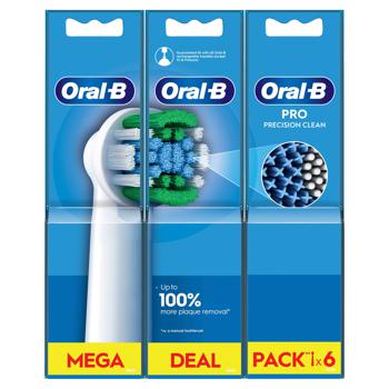 Насадки Oral-B Pro Precision Clean для электрической зубной щетки 6шт - купить, цены на Auchan - фото 5