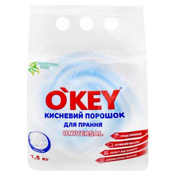 O'Key Universal Oxygen Washing Powder 1.5kg - buy, prices for NOVUS - photo 1