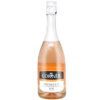 Вино ігристе Corner Prosecco Rose рожеве сухе 11% 0,75л - купити, ціни на METRO - фото 1