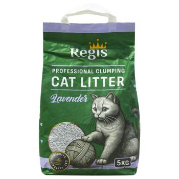 Наполнитель бентонитовый Regis для кошачьего туалета с лавандой 5кг - купить, цены на МегаМаркет - фото 1