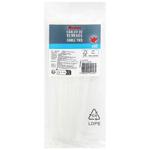 Auchan White Cable Ties 3.5x180 50pcs