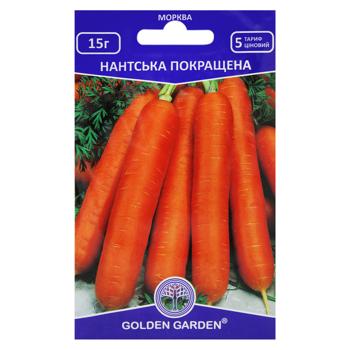 Насіння Golden Garden Морква Нантська покращена 15г - купити, ціни на NOVUS - фото 1