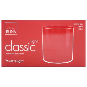 Набор стаканов Rona Classic Light Dof 2шт 370мл - купить, цены на ULTRAMARKET - фото 2