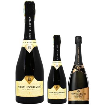 French Boulevard Special Edition White Semi-Sweet Sparkling Wine 10.5-13.5% 0.75l
