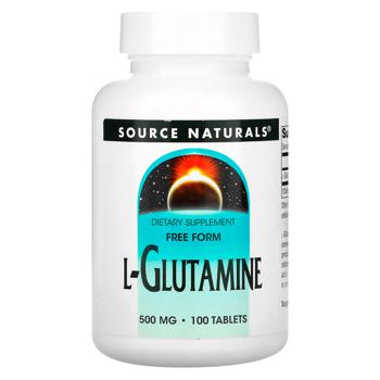 L-глутамін Source Naturals 500мг 100 таблеток - купити, ціни на Біотус - фото 1