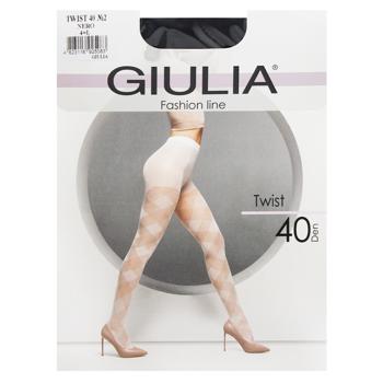 Колготи жіночі Giulia Twist 40 Den р.4 Nero