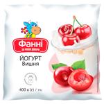 Fanni Cherry Flavored Yogurt 1% 400g