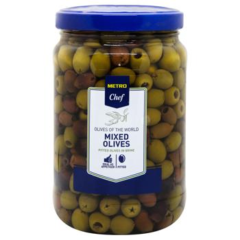 Metro Chef Mix Pitted Olives 1.65kg - buy, prices for METRO - photo 1