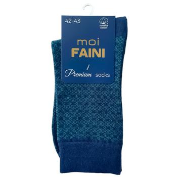 Moi Faini Mesh Men's Blue Socks Size 42-43 - buy, prices for - photo 1