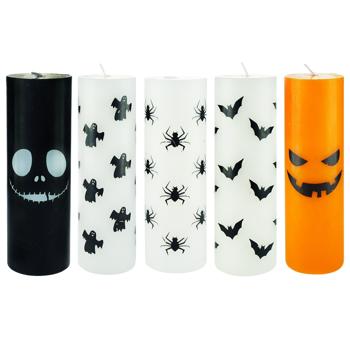 Actuel Halloween Candle in Glass 5*15cm