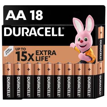 Duracell AA Alkaline Batteries 18pcs - buy, prices for - photo 2