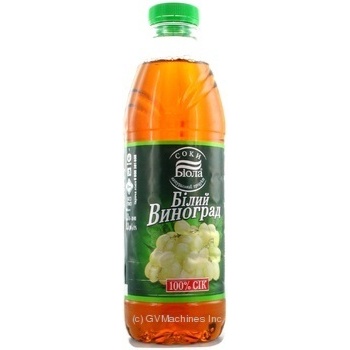 Reconstituted clarified pasteurized juice Biola white grapes plastic bottle 1000ml Ukraine - buy, prices for NOVUS - photo 2