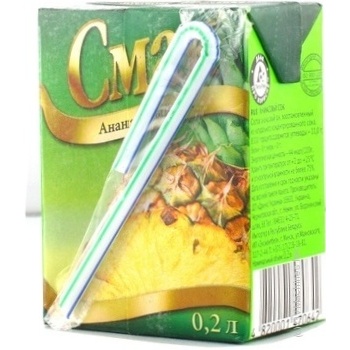 Сік Смак ананасовий 0.2л х27 купить, цены на МегаМаркет - фото 2