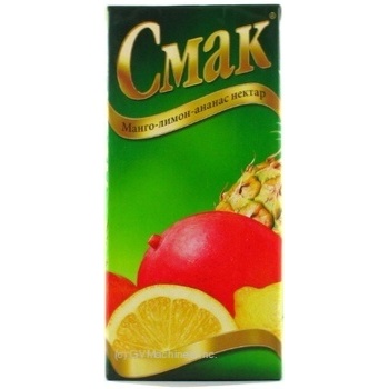 Нектар Смак манго-лимон-ананас 1л х12 купити, ціни на МегаМаркет - фото 1
