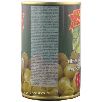 olive Maestro de oliva pepper green stuffed 300g can - buy, prices for MegaMarket - photo 5