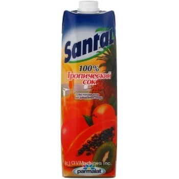 juice santal tropical fruit multifruit 1000ml tetra pak - buy, prices for - photo 2