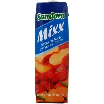 Nectar Sandora strawberry-peach 1000ml tetra pak Ukraine