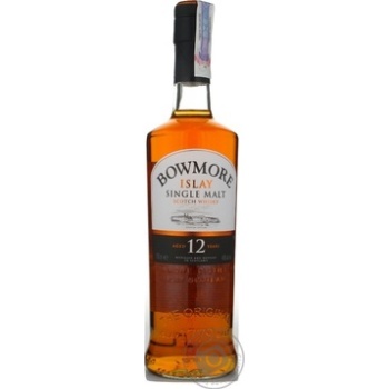 Bowmore islay single malt scotch whisky 12 yrs 40% 0,7l - buy, prices for MegaMarket - photo 1