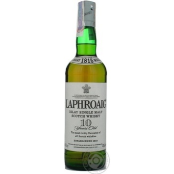 Laphroaig islay single malt scotch whiskey 10 yrs 40% 0,7l - buy, prices for MegaMarket - photo 1