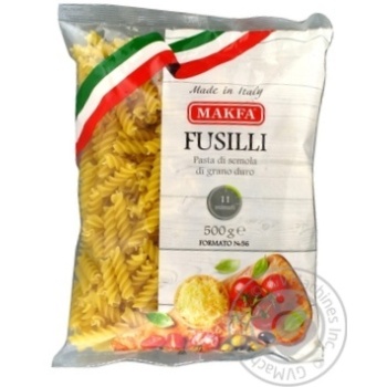 Pasta fusilli Makfa 500g - buy, prices for MegaMarket - photo 1