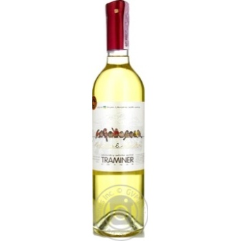 Вино Gorobchiki Traminer Cotnar белое полусладкое 12% 0,75л купить, цены на МегаМаркет - фото 1