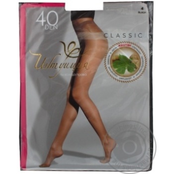 Intuicia Classic Black Women's Tights 40den 4s - buy, prices for MegaMarket - photo 1