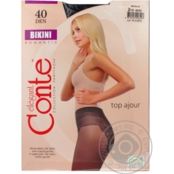 Колготи жіночі BIKINI 40 р.2 Nero х10 купити, ціни на МегаМаркет - фото 1