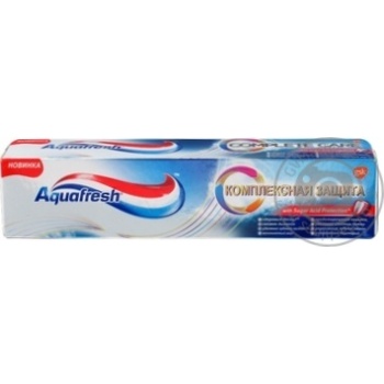 Зубная паста Aquafresh Комплексная ежедневная защита 100мл купить, цены на МегаМаркет - фото 7