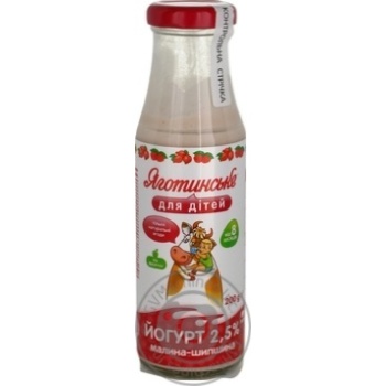 Yagotynske with raspberry-sweetbrier yogurt 2.5% 200g - buy, prices for MegaMarket - photo 1