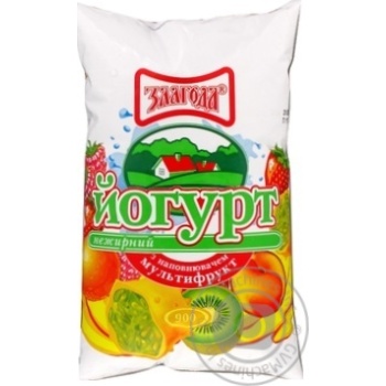 Zlagoda multifruit low-fat yogurt 900g - buy, prices for MegaMarket - photo 1