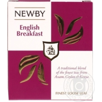 Чай Newby English Breakfast 100г х12 купити, ціни на МегаМаркет - фото 1