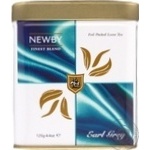 Tea Newby Earl grey black 125g can