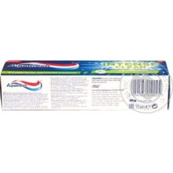 Зубна паста Aquafresh Інтенсивне очищення Тривала свіжість 75мл купити, ціни на МегаМаркет - фото 2